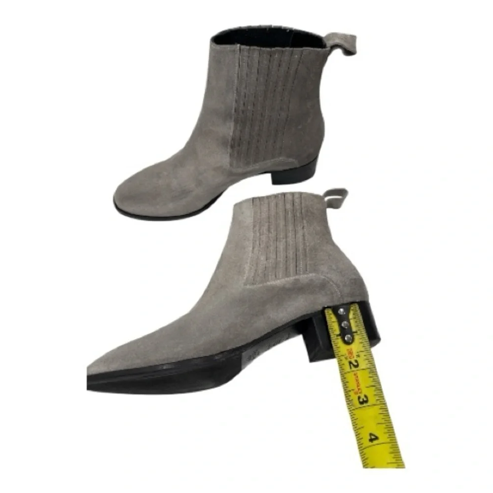 ATELIER MERCADAL Suede Gray Ankle Boots Chelsea boots size 38.5